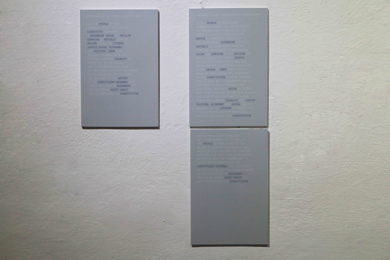 Reena Saini Kallat, Verso-Recto-Recto-Verso, 2017-19