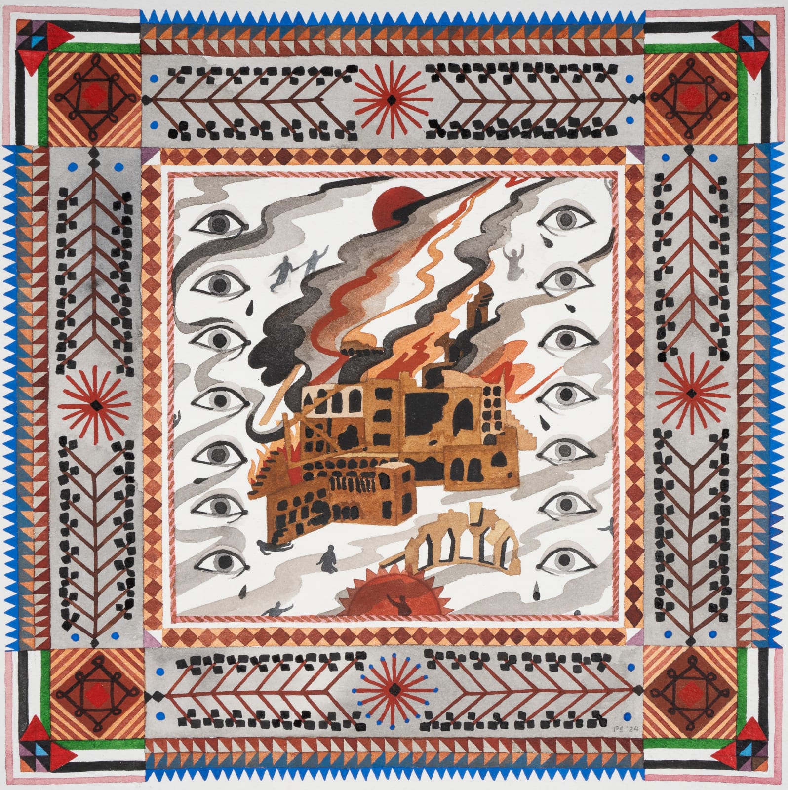 Pallavi Sen, Illustration for Roy’s Speech on Acceptance of the P. Govinda Pillai Award, 2024