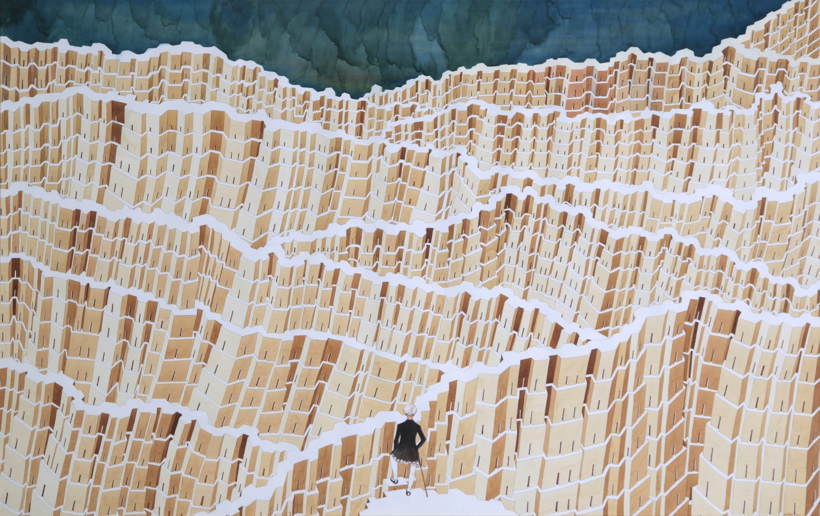 Gigi Scaria, Wanderer above the sea, 2009