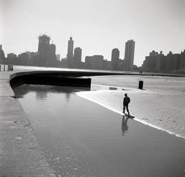 John Hendry, R-1230 Skyline from North Ave Pier, 1967