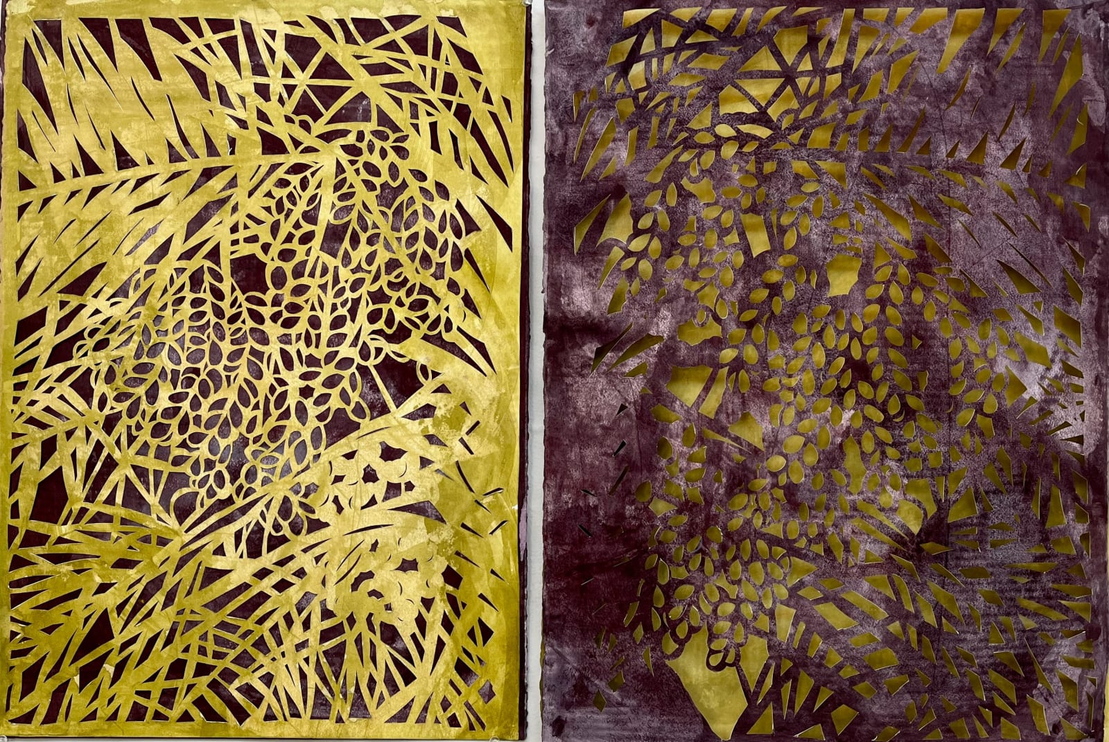 Cynthia Weiss, And of course, dates (Diptych), 2024