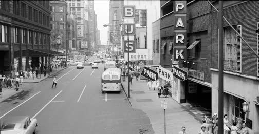 John Hendry, I-541 Bus Depot, 1958