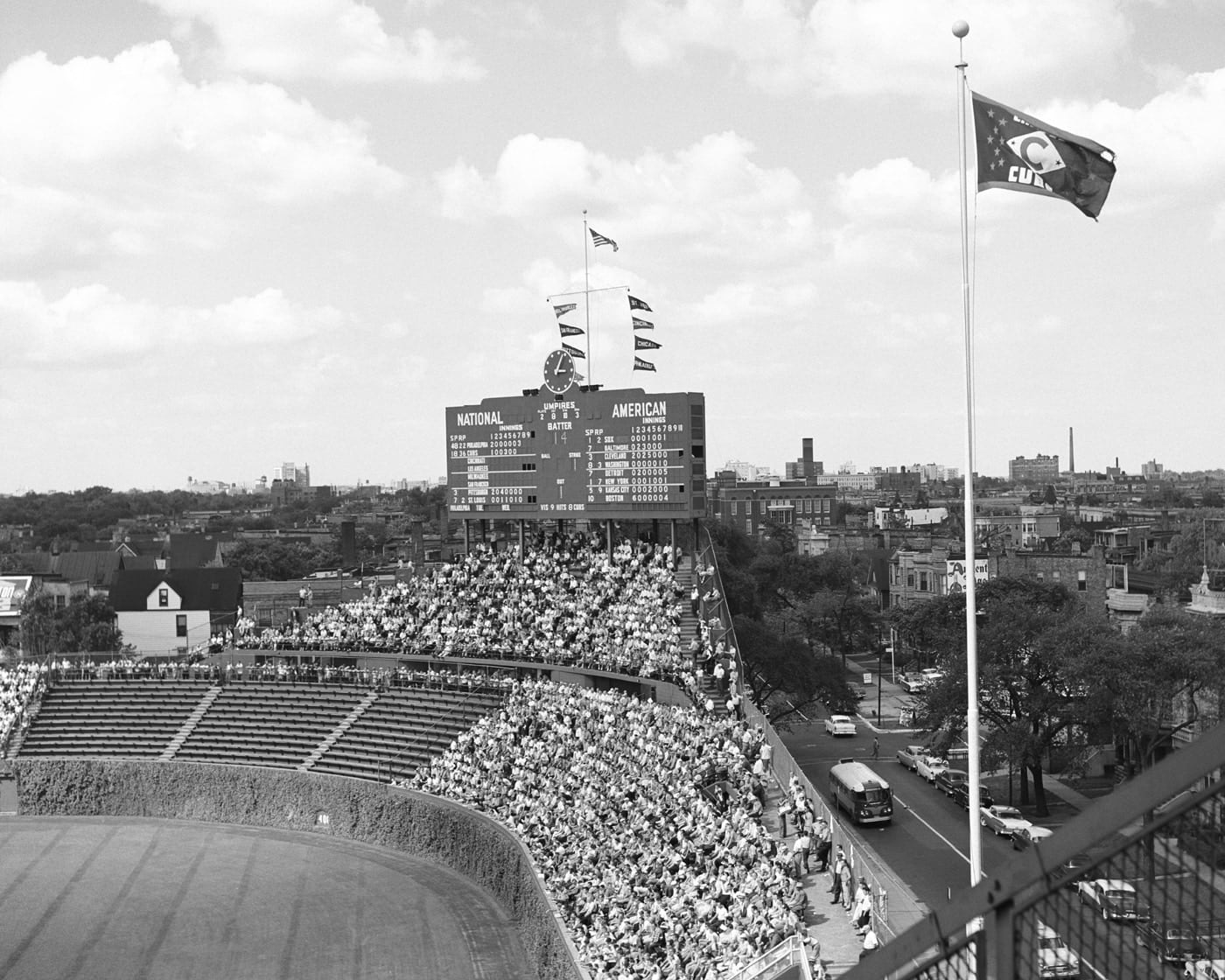 John Hendry, I-780 Wrigley Bleachers, 1958