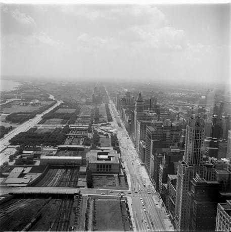 John Hendry, G-535 Looking South Down Michigan Ave, 1956