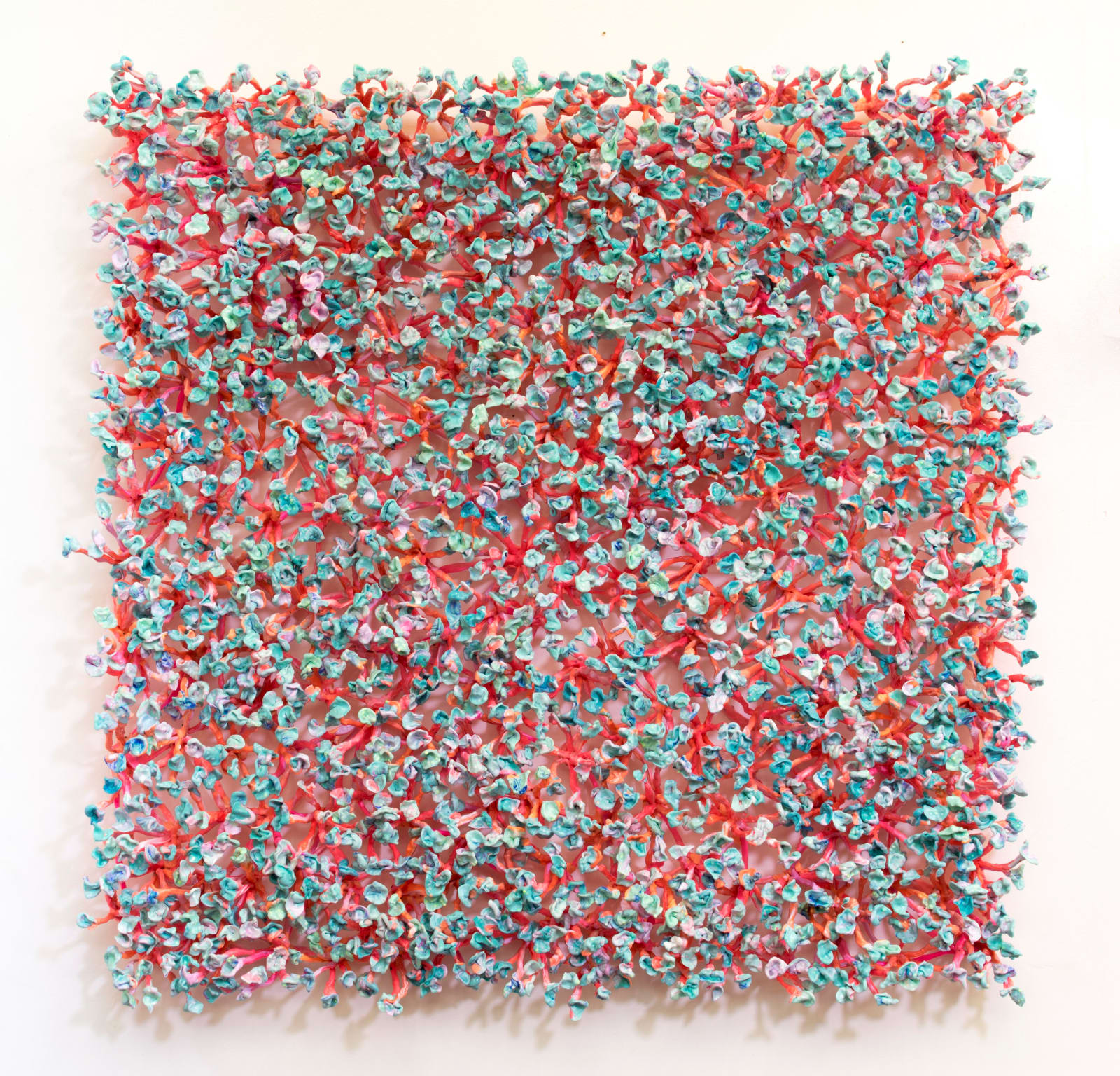 Stefan Gross, 'Bloomers' rood, aqua , 2018