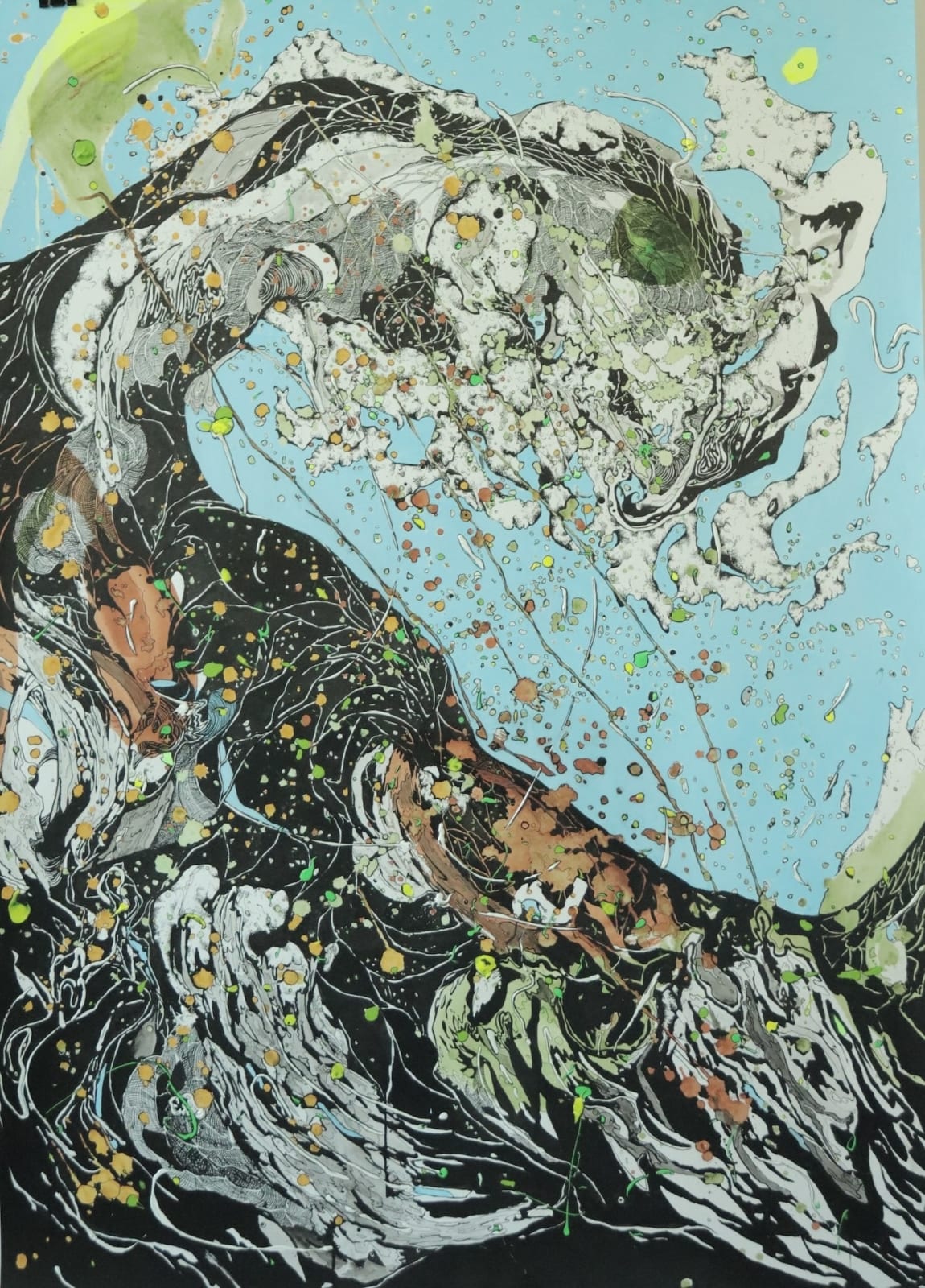 Ellen Endhoven, Wave in Blue, 2023