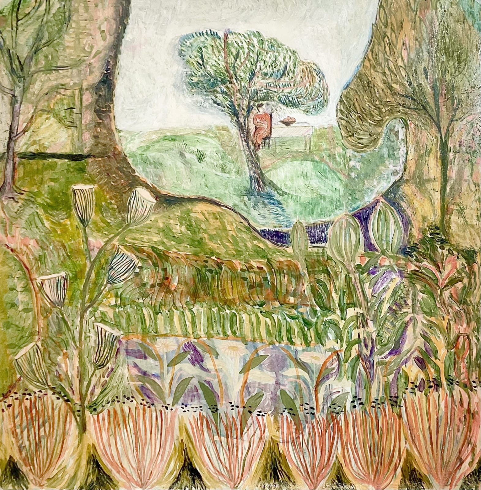 Catherine Anholt, Mother with Flowers, 2024