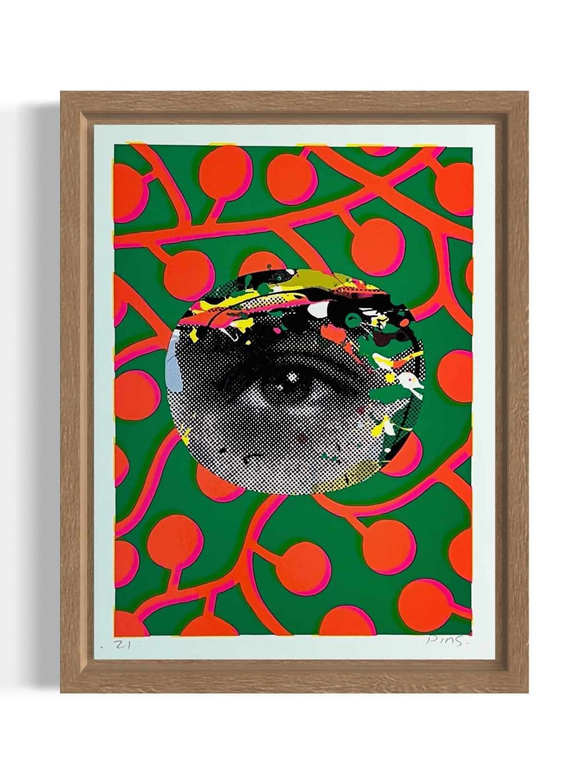 Paul Insect, Personal Effects Print (Orange / Green), 2021