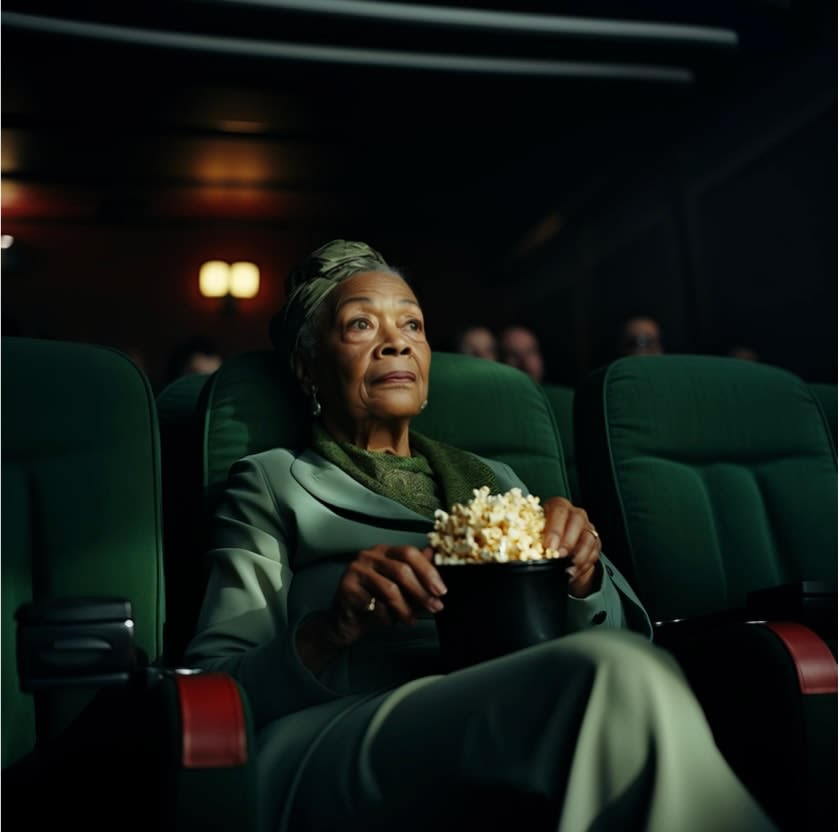 Kelly de Geer, Untitled, from the Elderly People Dining series, 2023