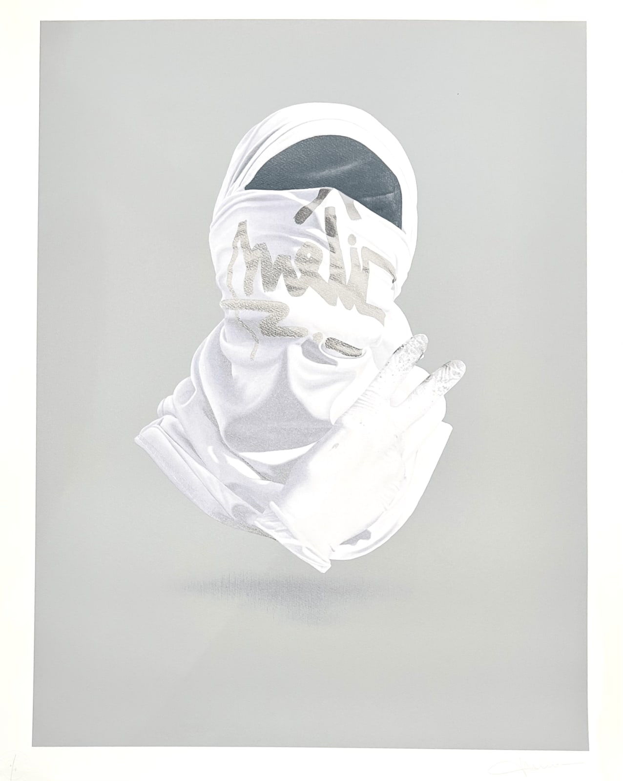 Nuno Viegas, Shirt Mask VII (Grey), 2019