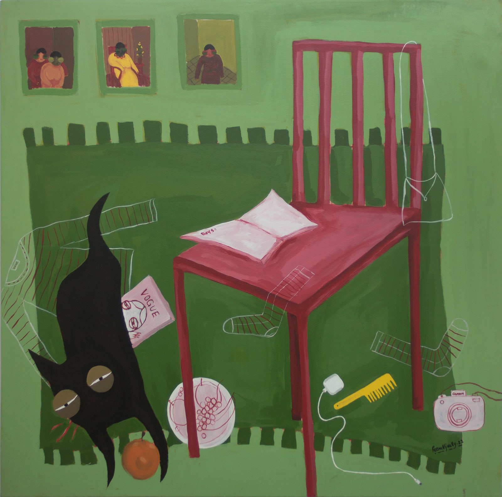 Reem Aljeally, My Shrink Needs a Chair or Two, 2022