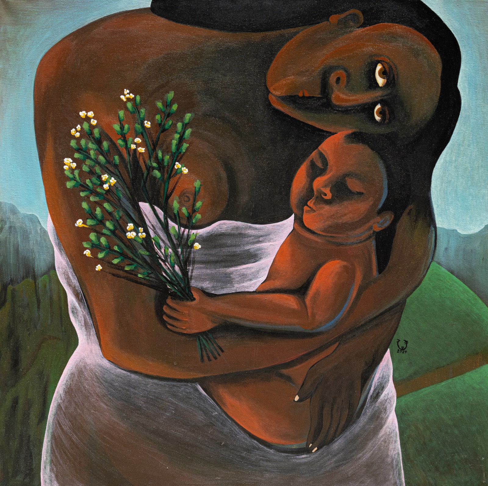 Souad Abdelrassoul, Anxious Hugs, 2024