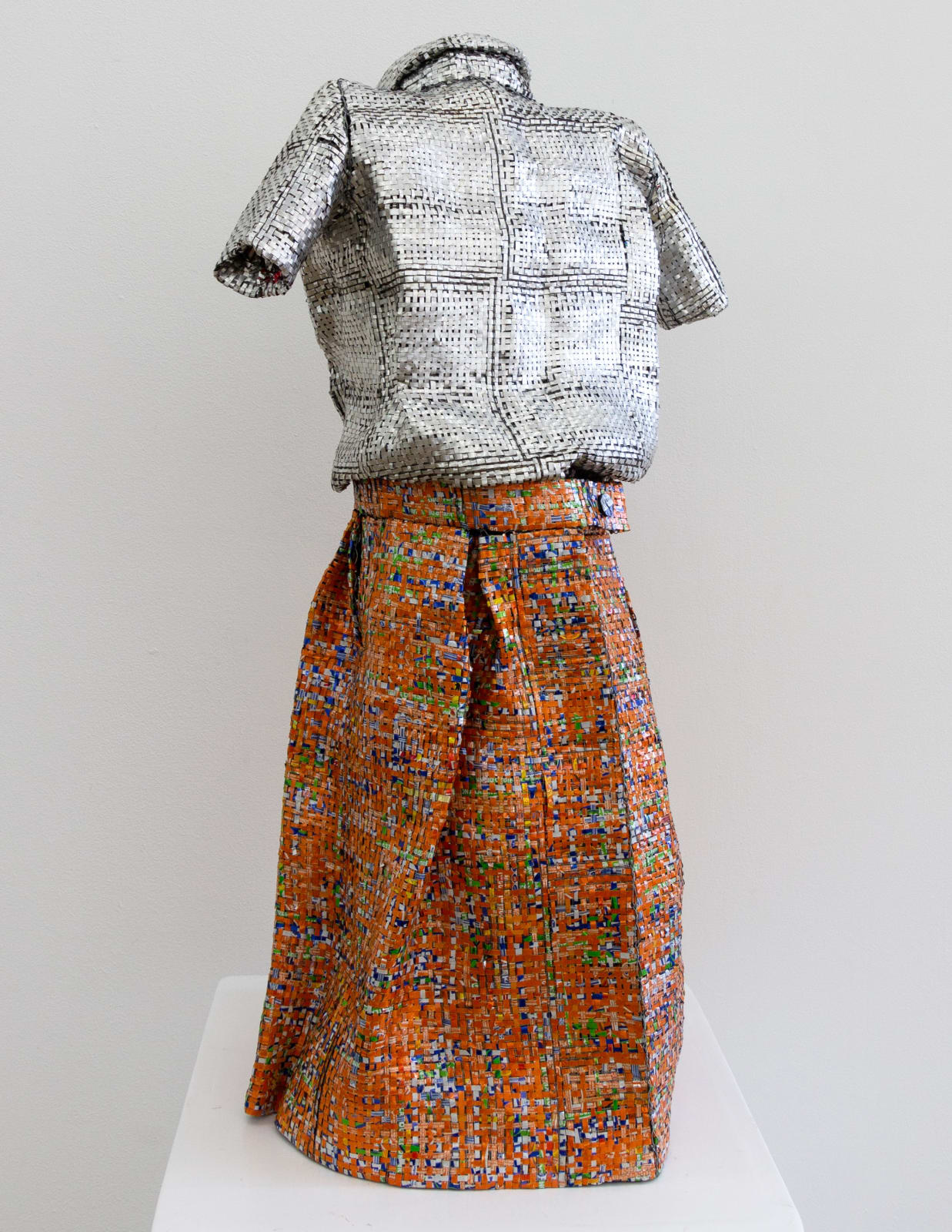 Dickens Otieno, School uniform ( Silver shirt, Orange skirt), 2023