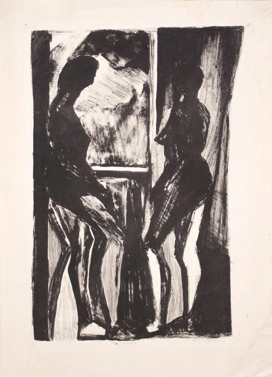 Theresa Musoke, Untitled (Two women), 1967-69