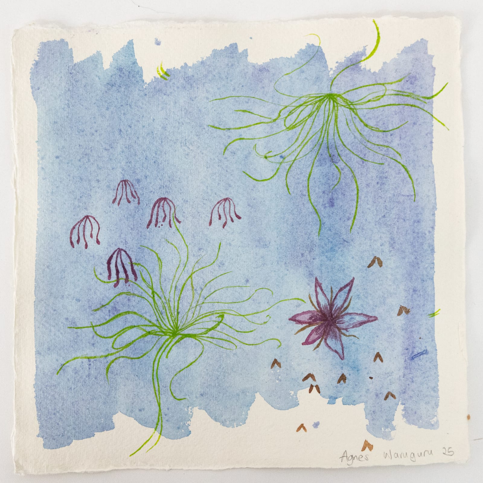 Agnes Waruguru, Seed Pods Travellers IX , 2025