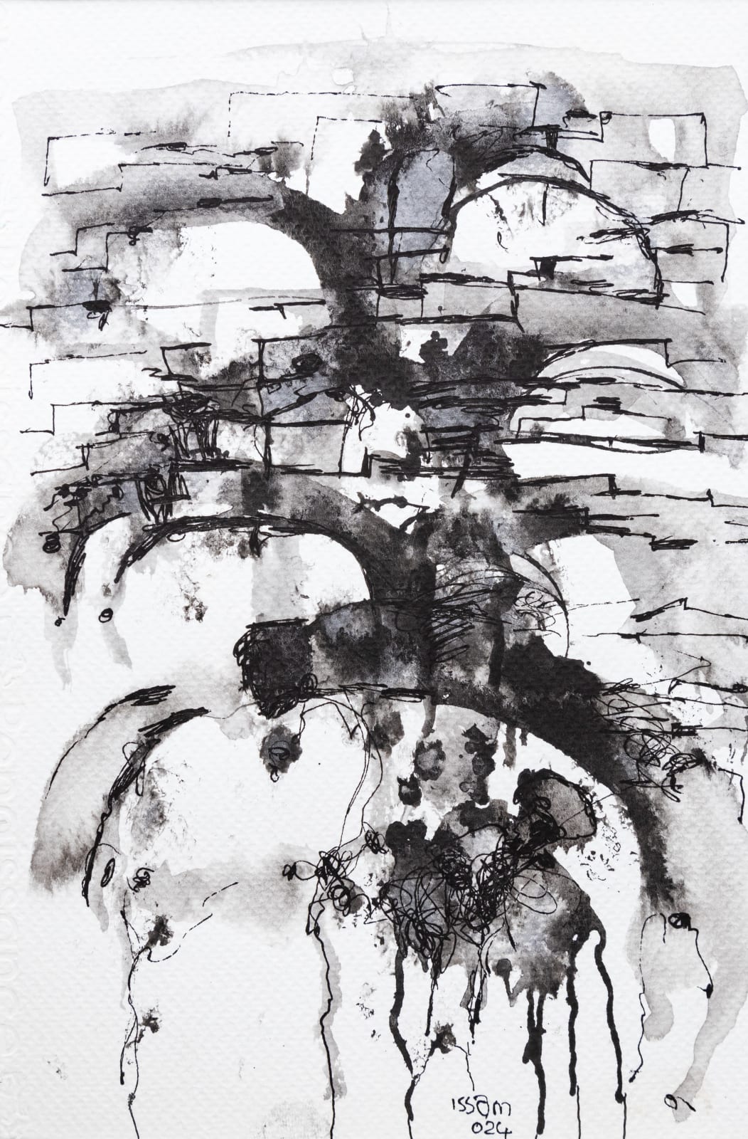 Issam Hafiez, My Village I , 2024