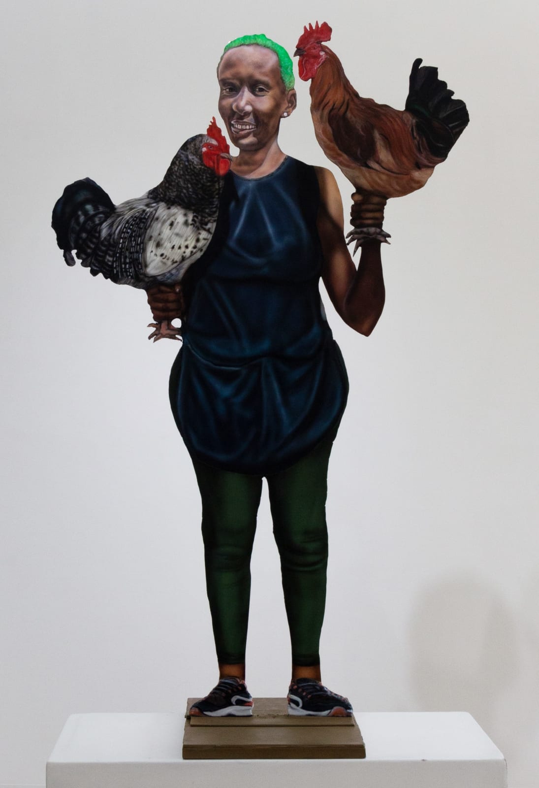 Wanjohi Maina, Two Cockerels ( Kienyeji), 2024