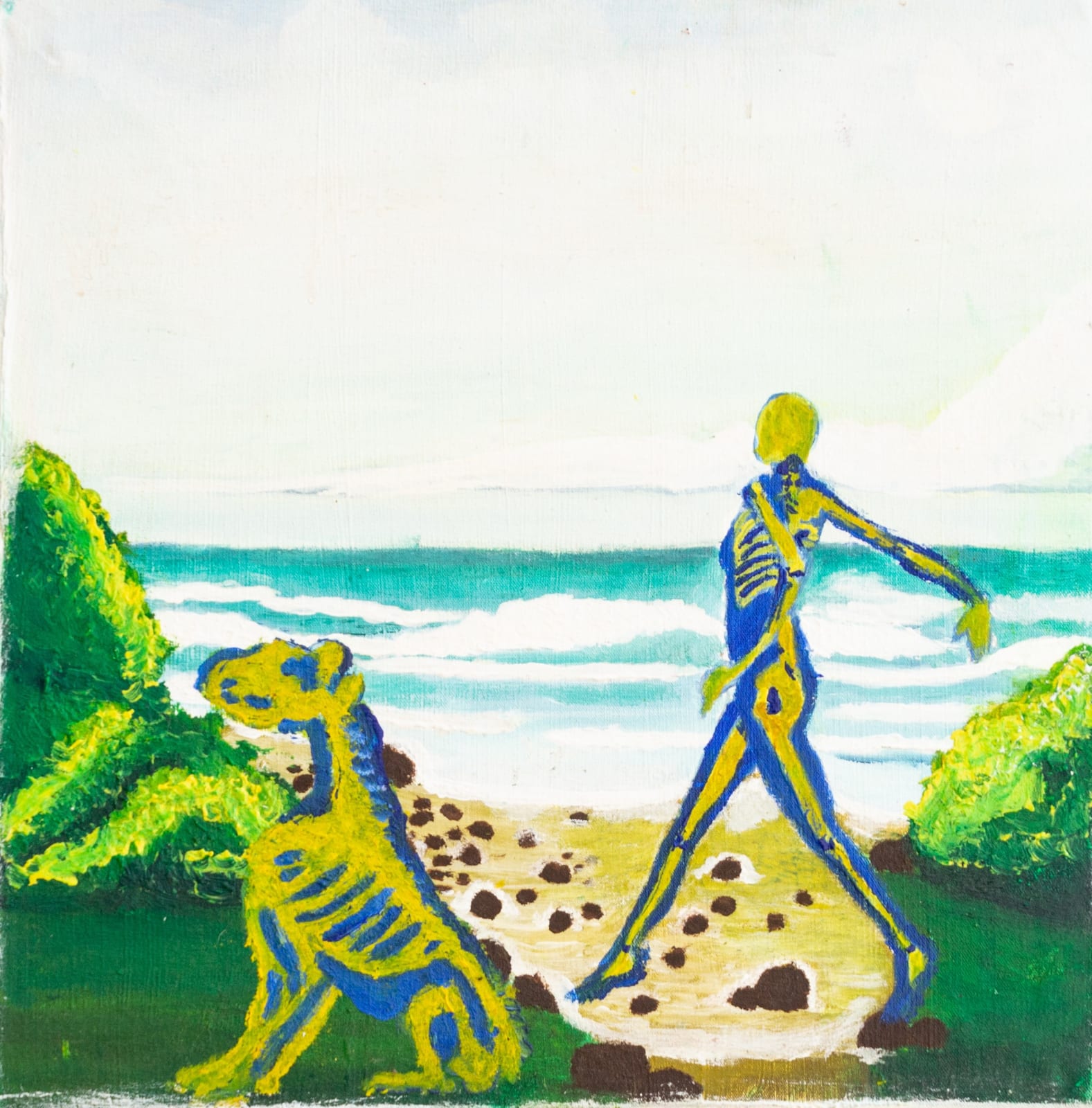 Trevor Nduni, Walking By The Beach, 2023