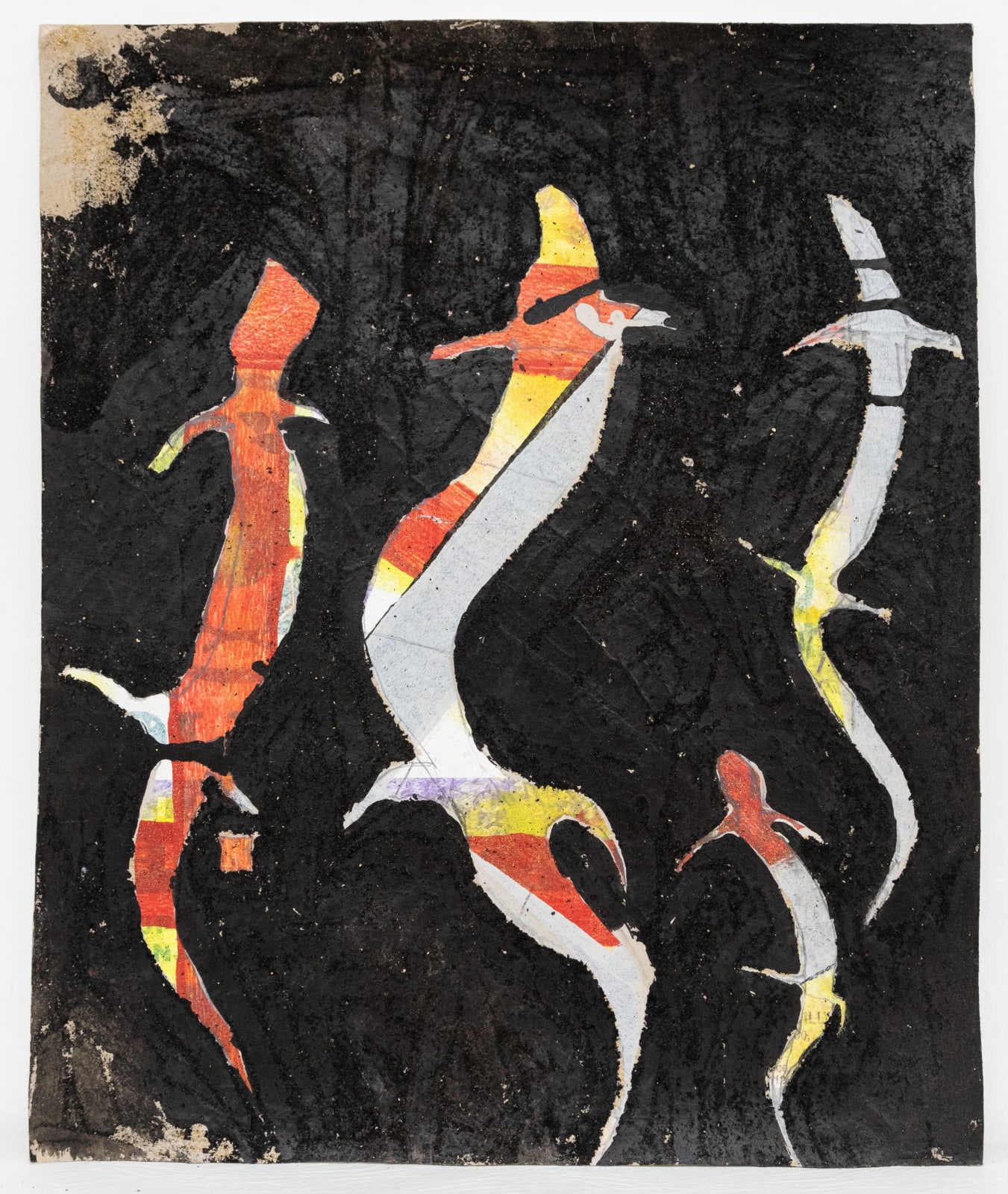 Sidney Mang'ong'o, Untitled II (black and red), 2019