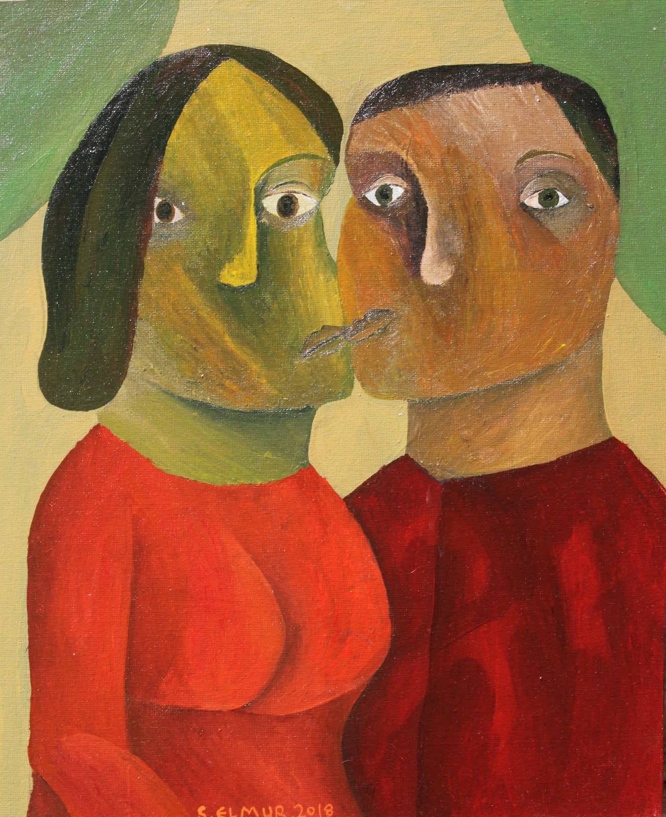 Salah Elmur, The Kiss, 2018