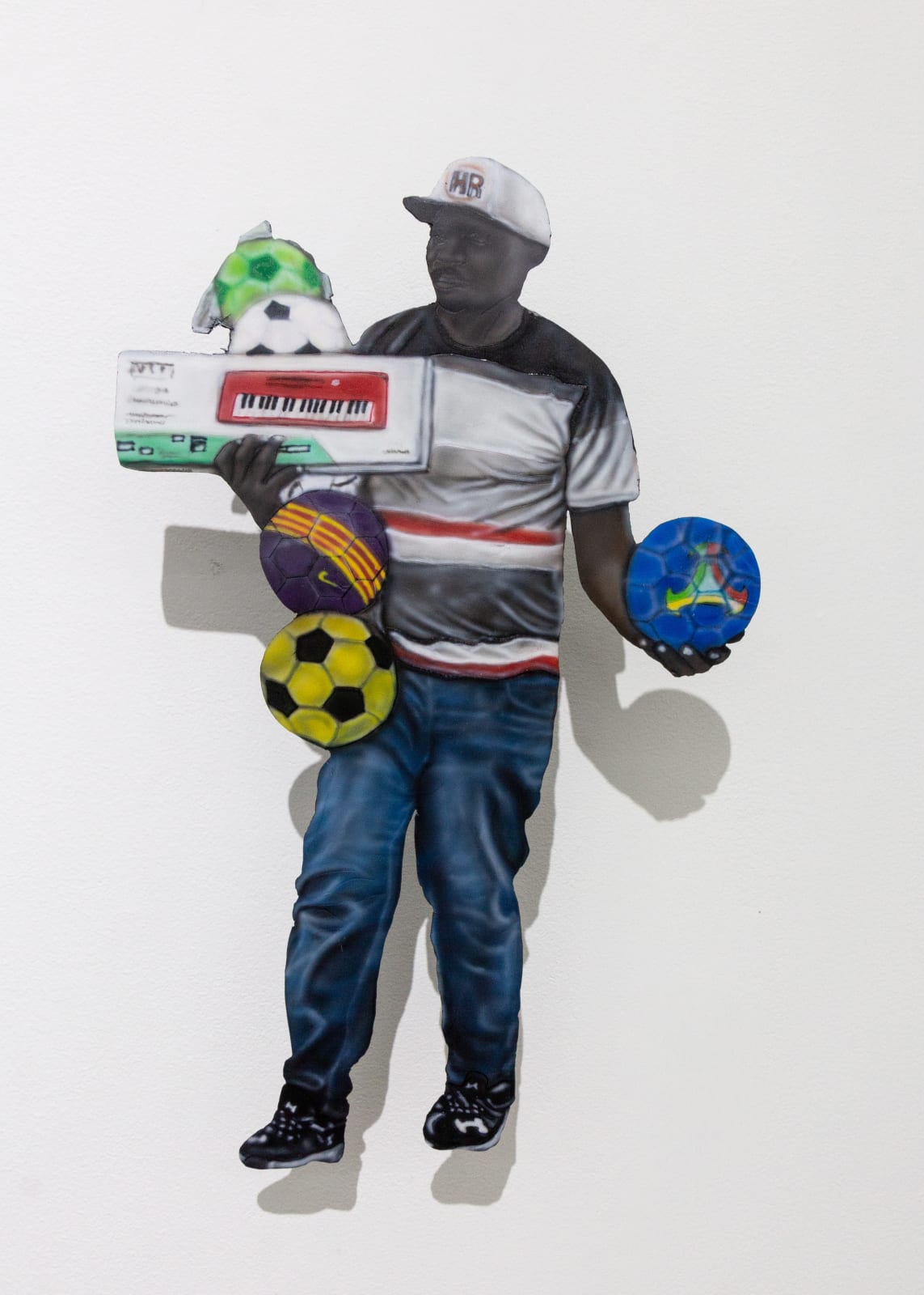 Wanjohi Maina, Piano and Soccer Balls, 2023