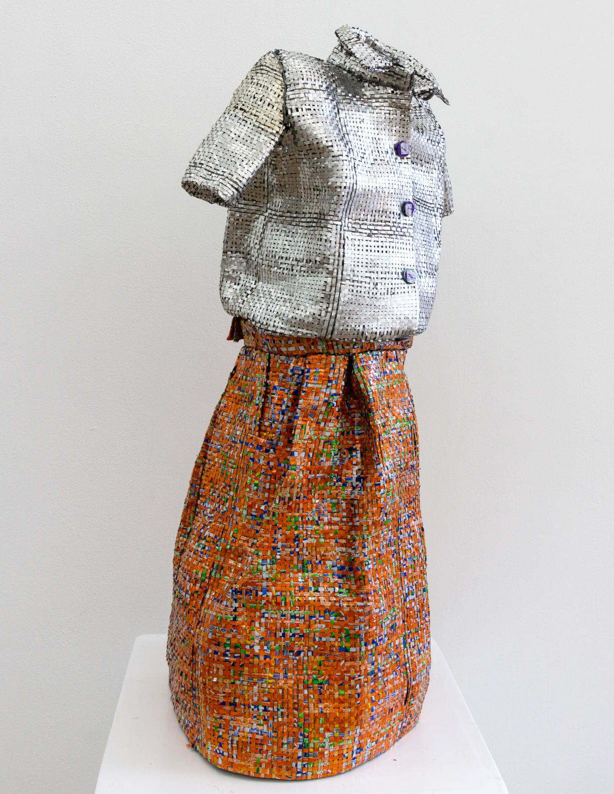 Dickens Otieno, School uniform ( Silver shirt, Orange skirt), 2023