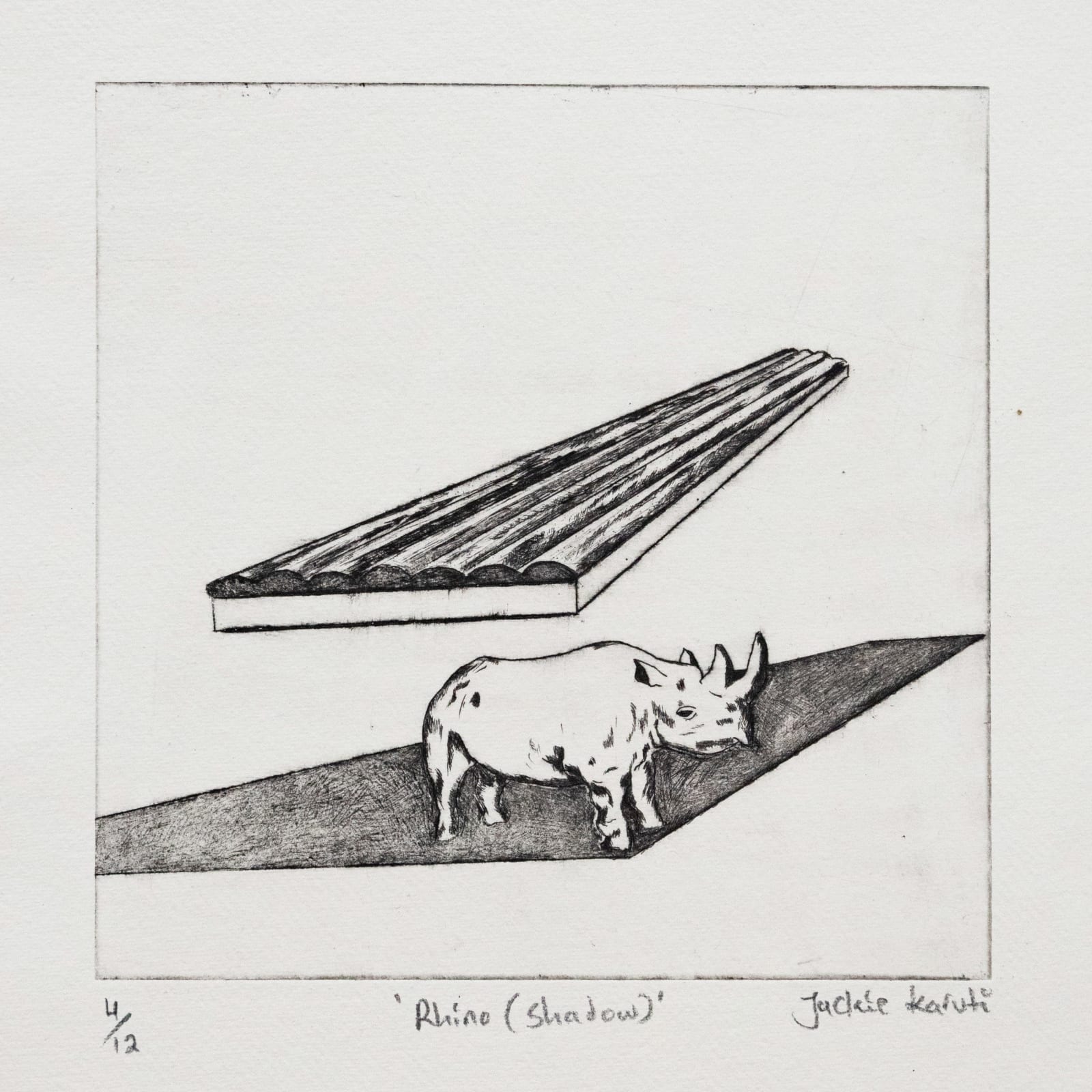 Jackie Karuti, Rhino (Shadow), E.d 4/12, 2024