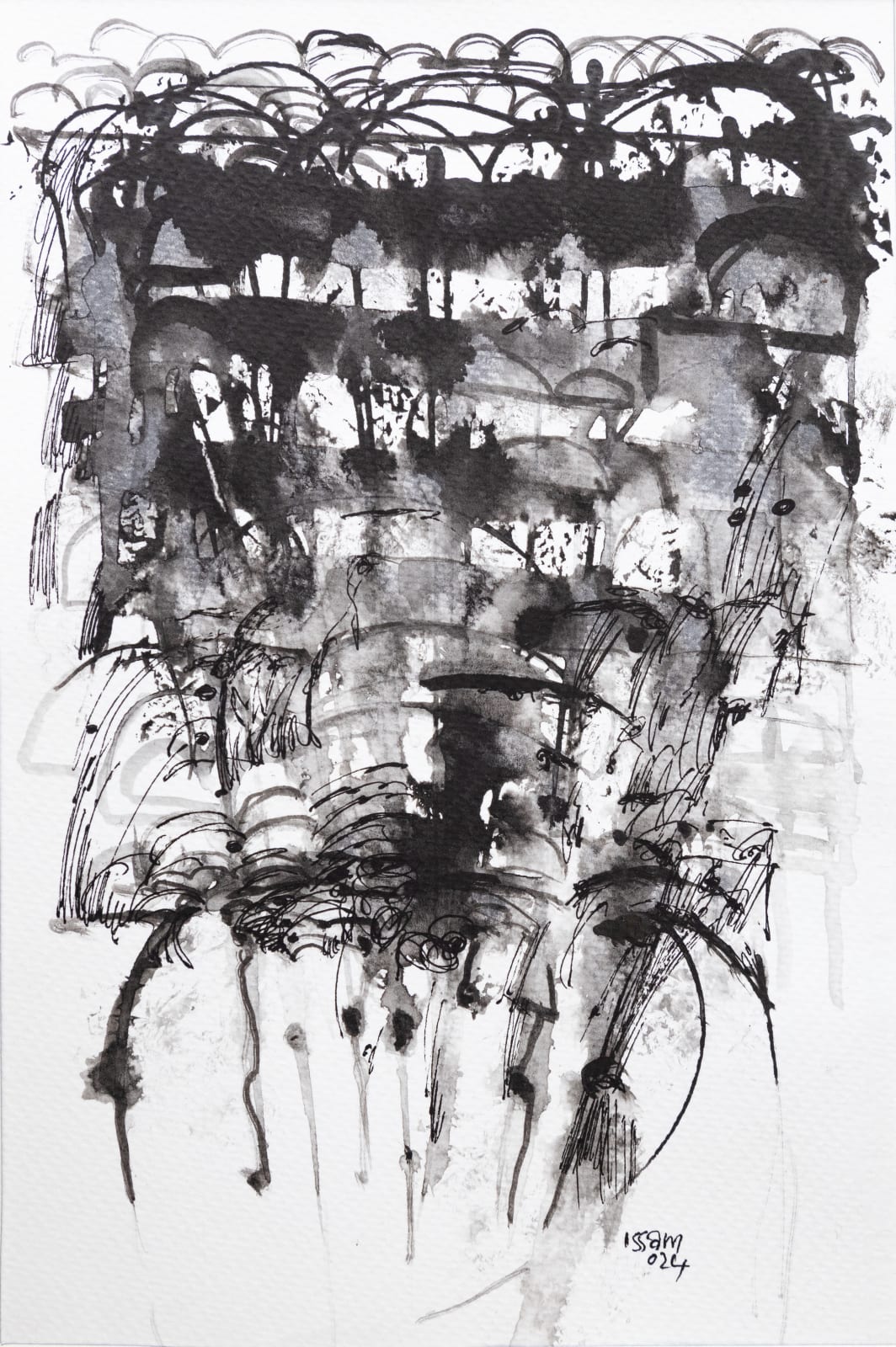 Issam Hafiez, My Village II, 2024