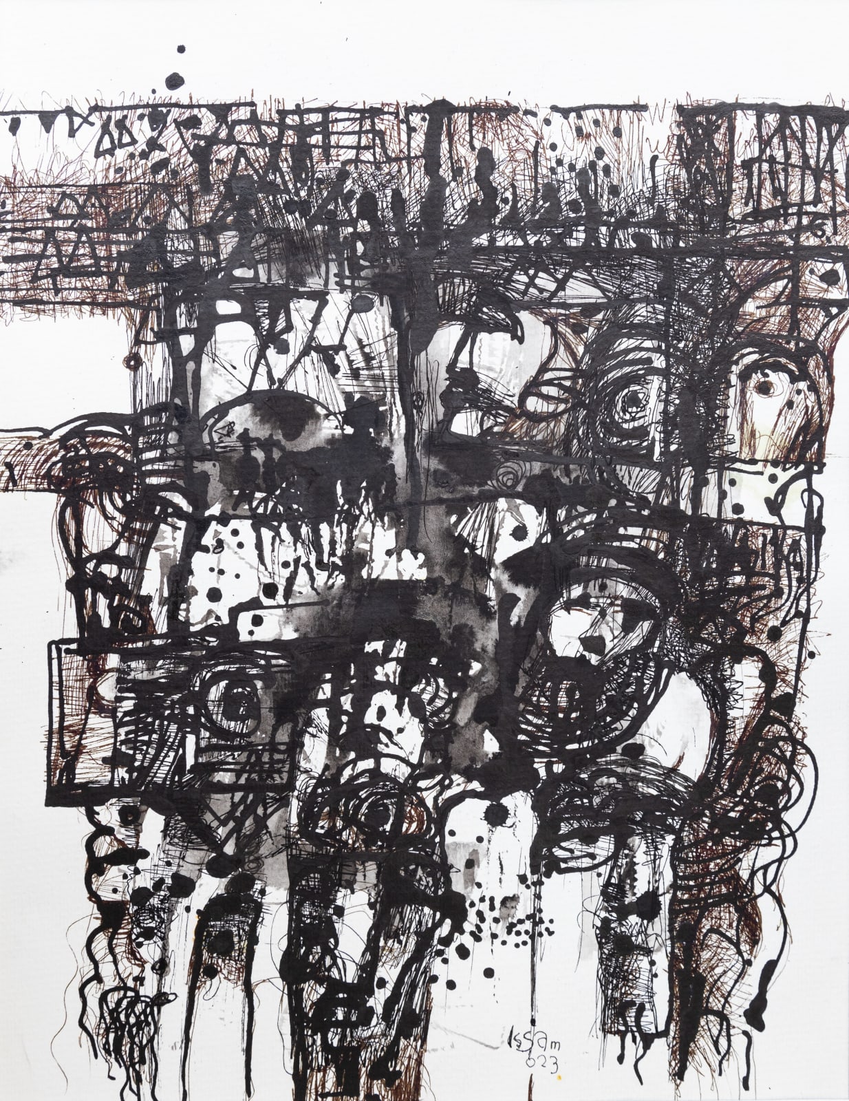 Issam Hafiez, My Village III , 2023