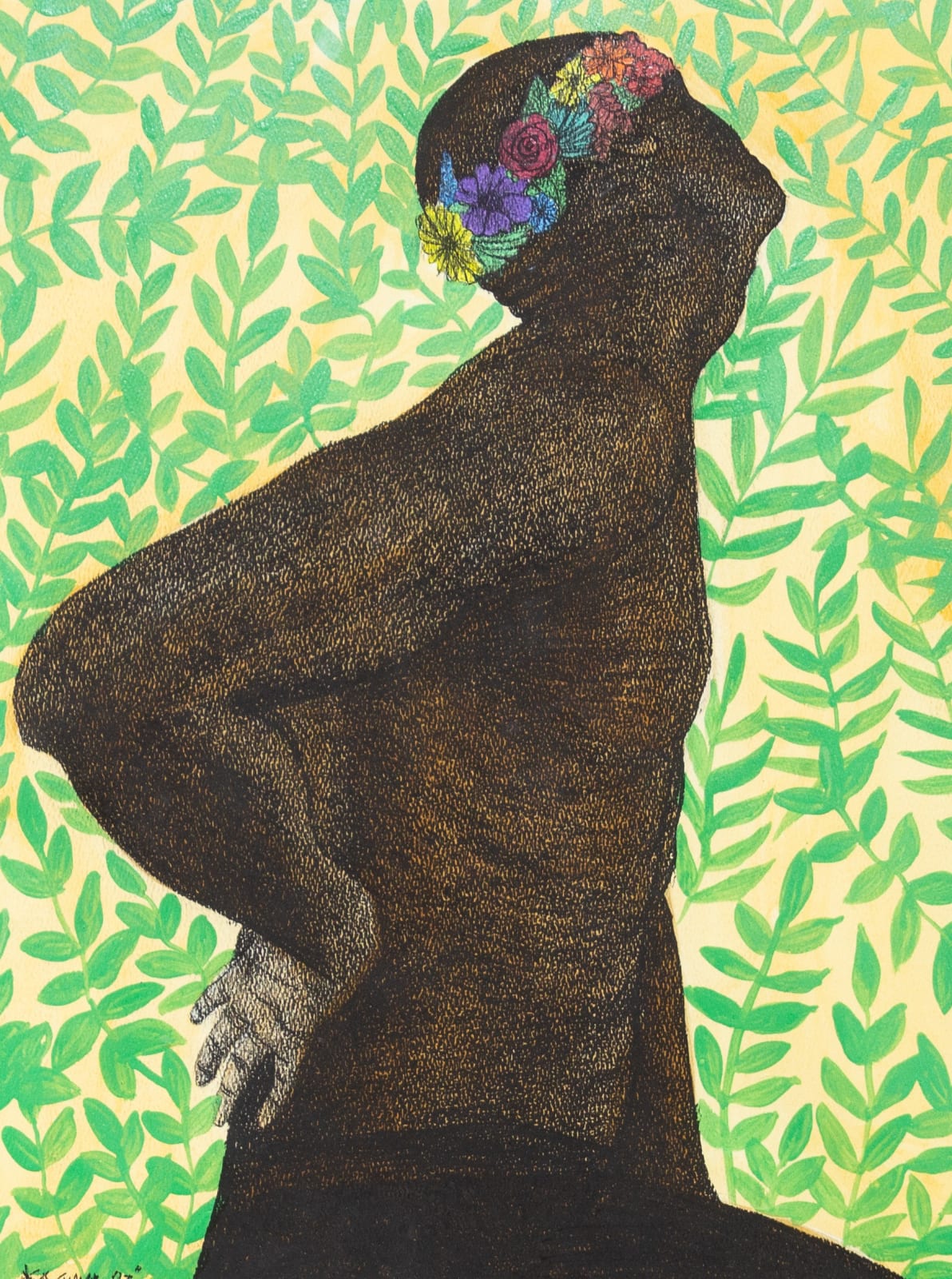 James Kagima, A Crowned Black Boy I, 2023