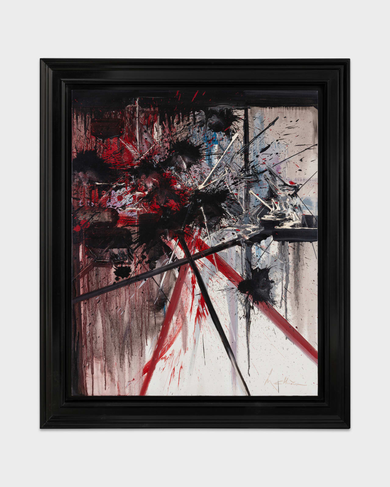 George Mathieu, Crépuscule blanc, 1988