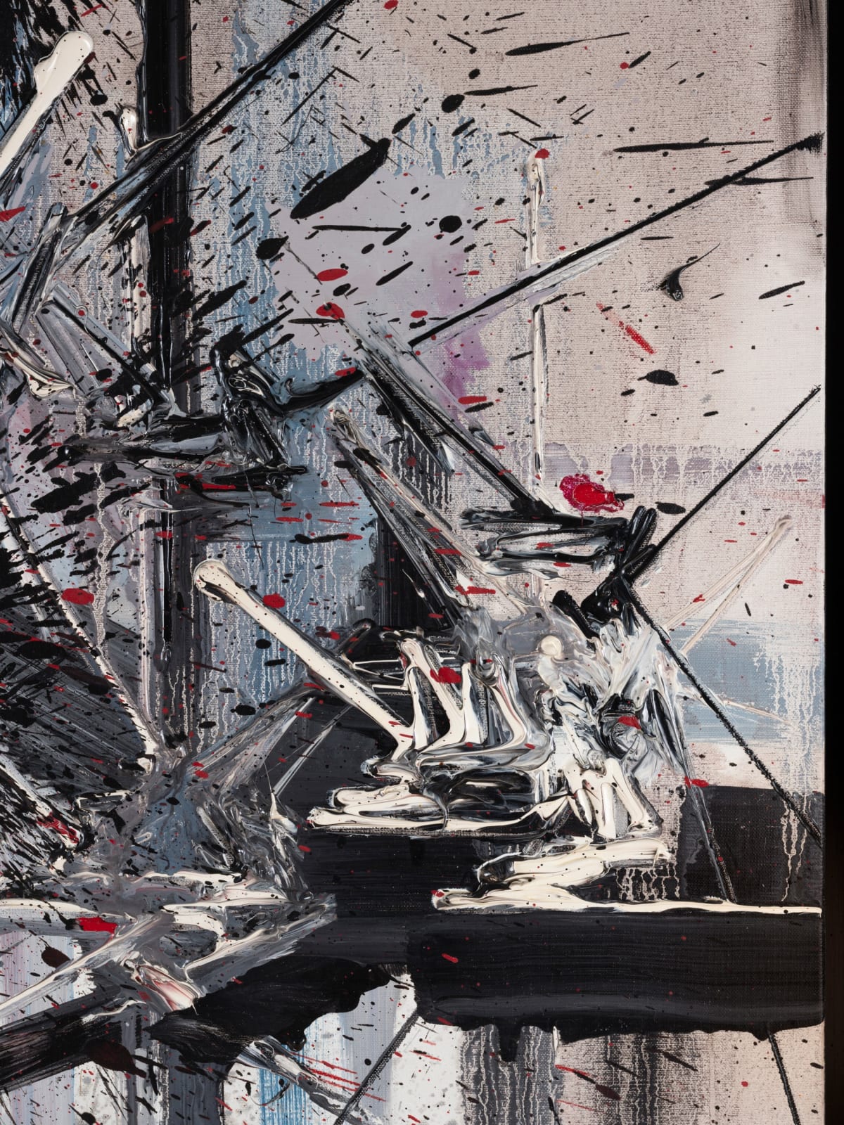George Mathieu, Crépuscule blanc, 1988