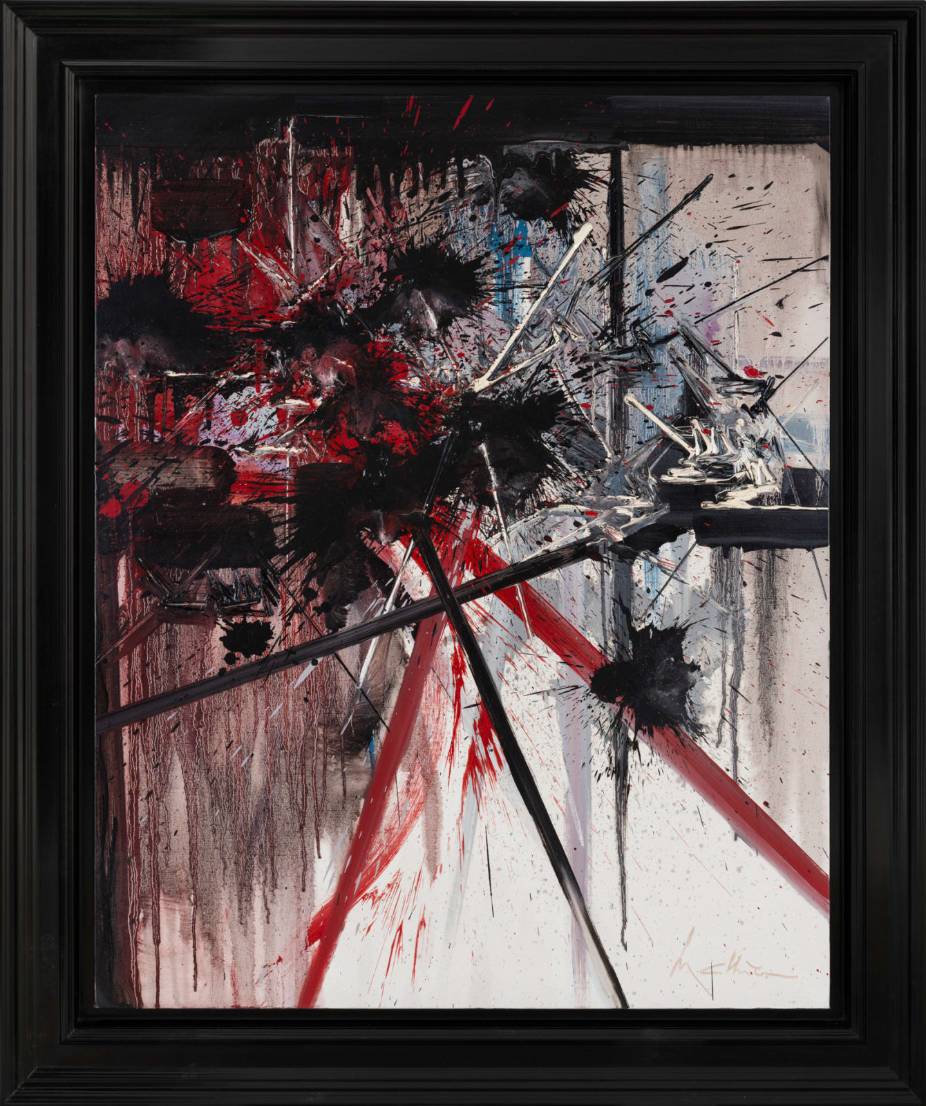 George Mathieu, Crépuscules blancs, 1988