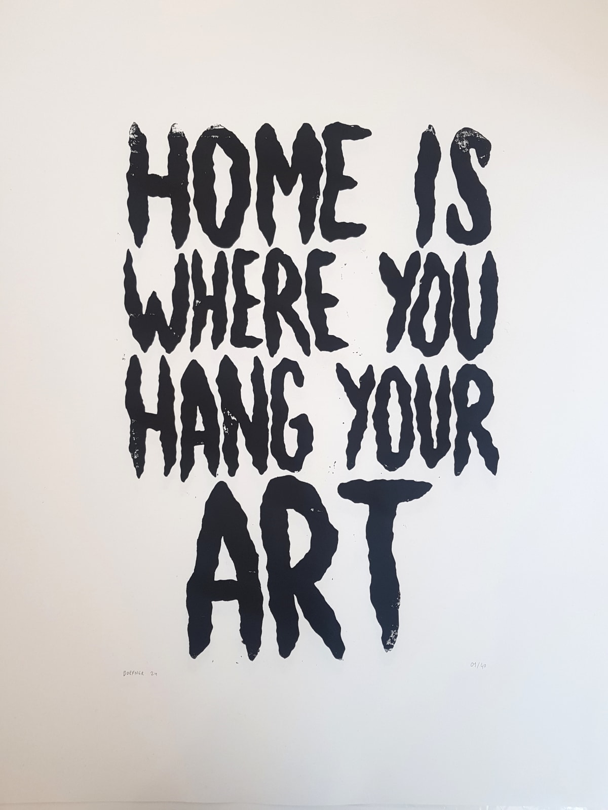 Léo Dorfner (écritures), Home is where you hang your art, 2024