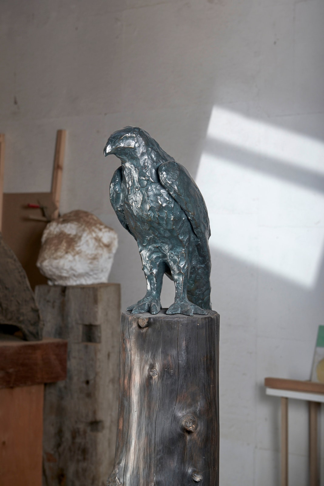 Roland Cognet, Faucon (bronze), 2022