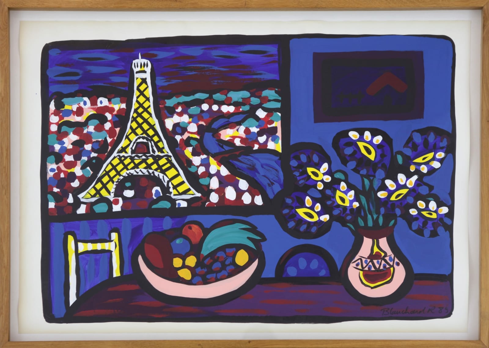 Rémi Blanchard, Vue sur la Tour Eiffel n°1, 1989