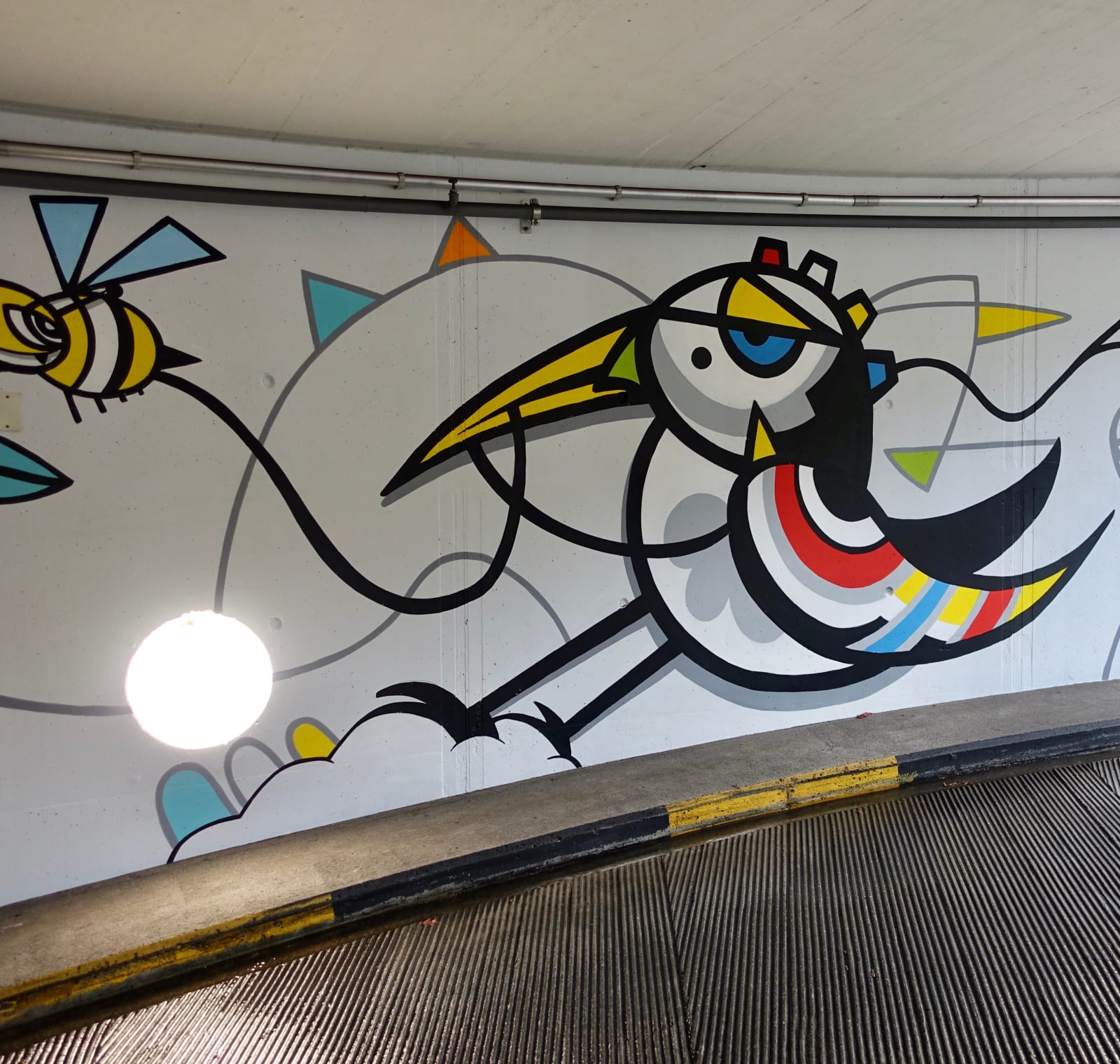C-line, Mural / Goldbachvögel, 2019