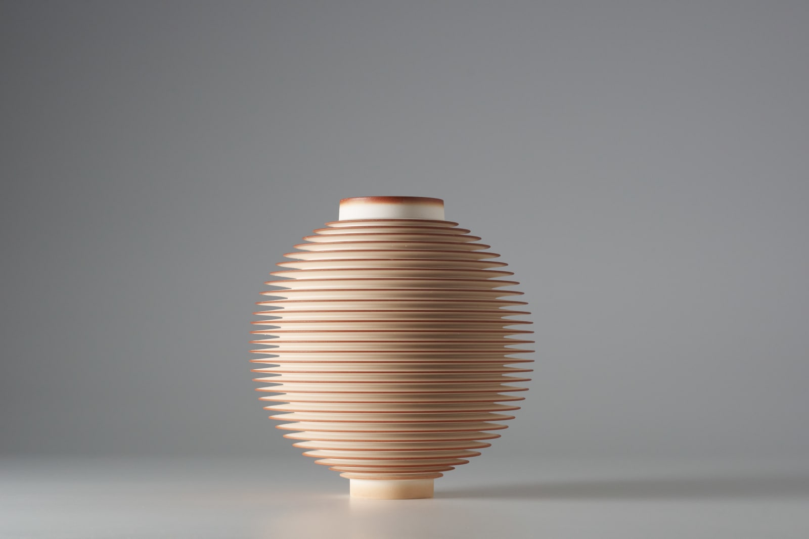 Nicholas Lees, Small Rust Orange Orbit (25.51), 2025