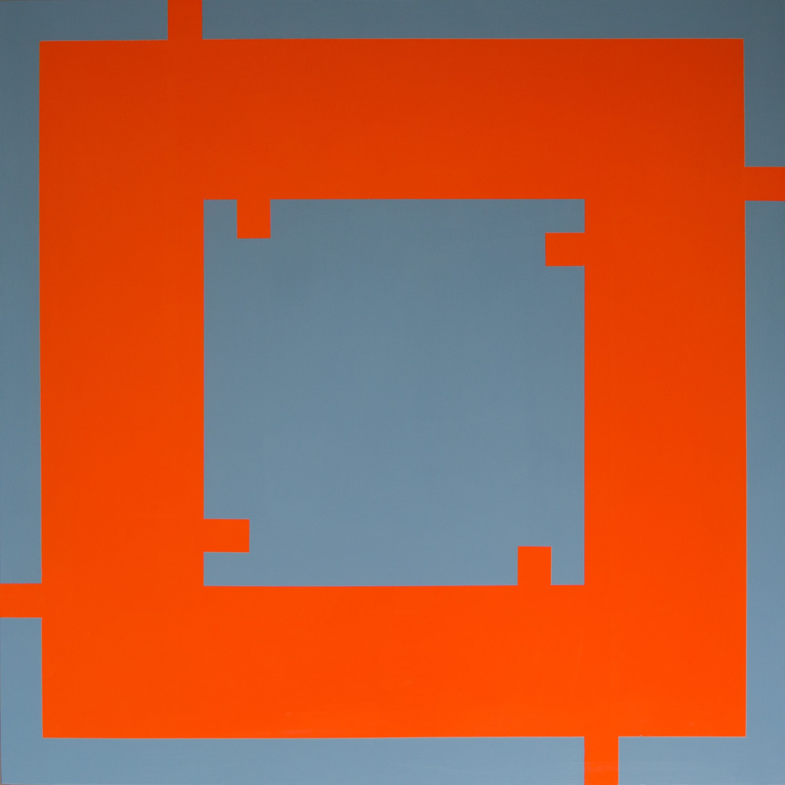 Pennie Elfick, Shape Orange on Grey, 2021