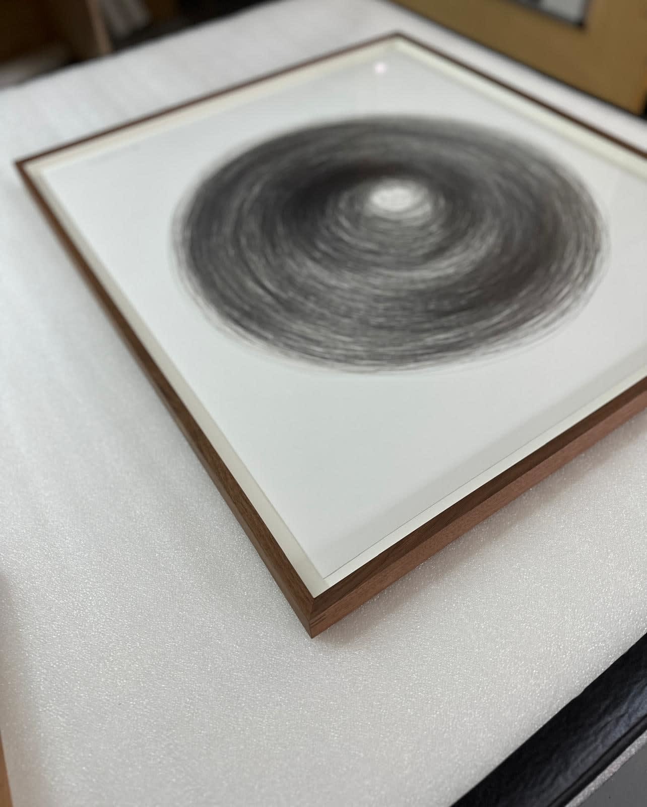 Carali McCall, Work no. 1 Circle Drawing: 1 hour 35 minutes, 2025