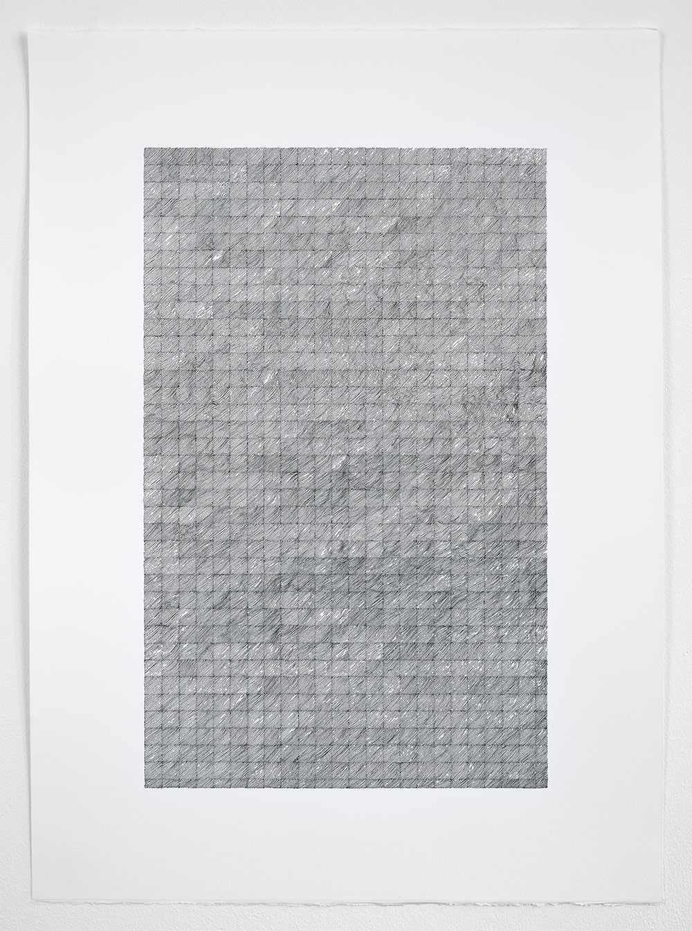 Anna Mossman, Small Diagonal Lines 14, 2017