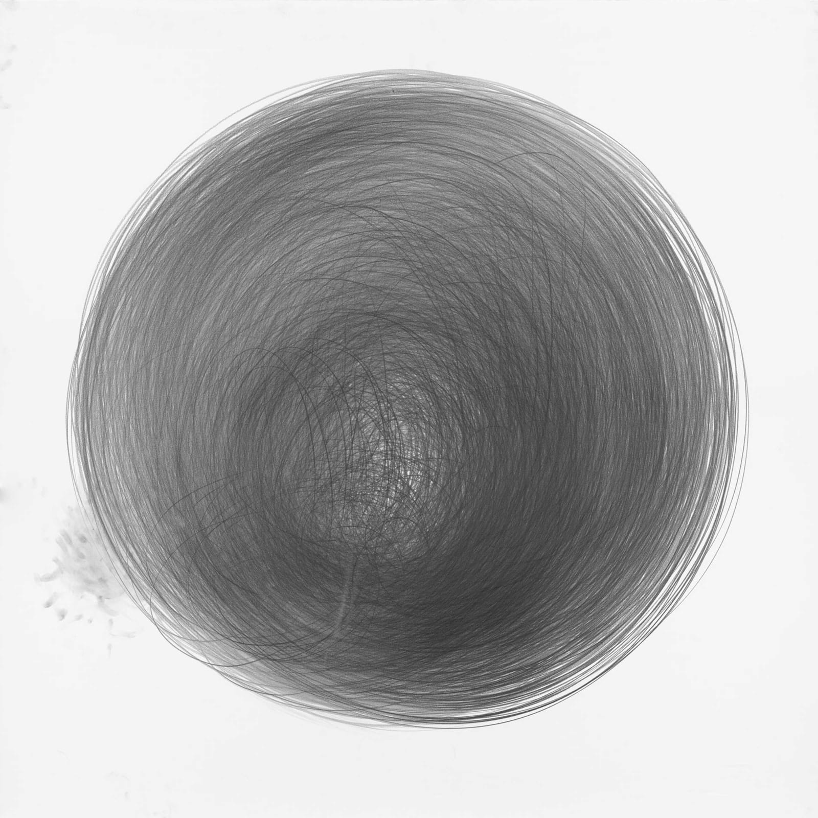 Carali McCall, Work no.1 (Circle Drawing) 1hour 09minutes, 2017