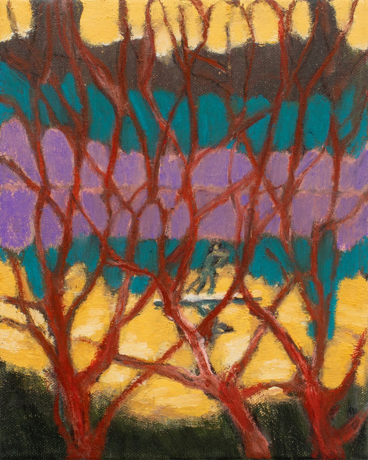 Lee Johnson, Paddle Boarder (Late Summer Evening Study I), 2023-25