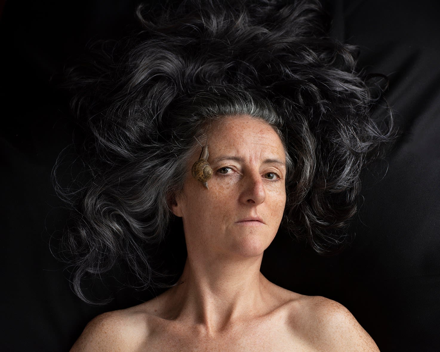 Trish Morrissey, Self Portrait with Snail, 3rd June, 2020, 2020