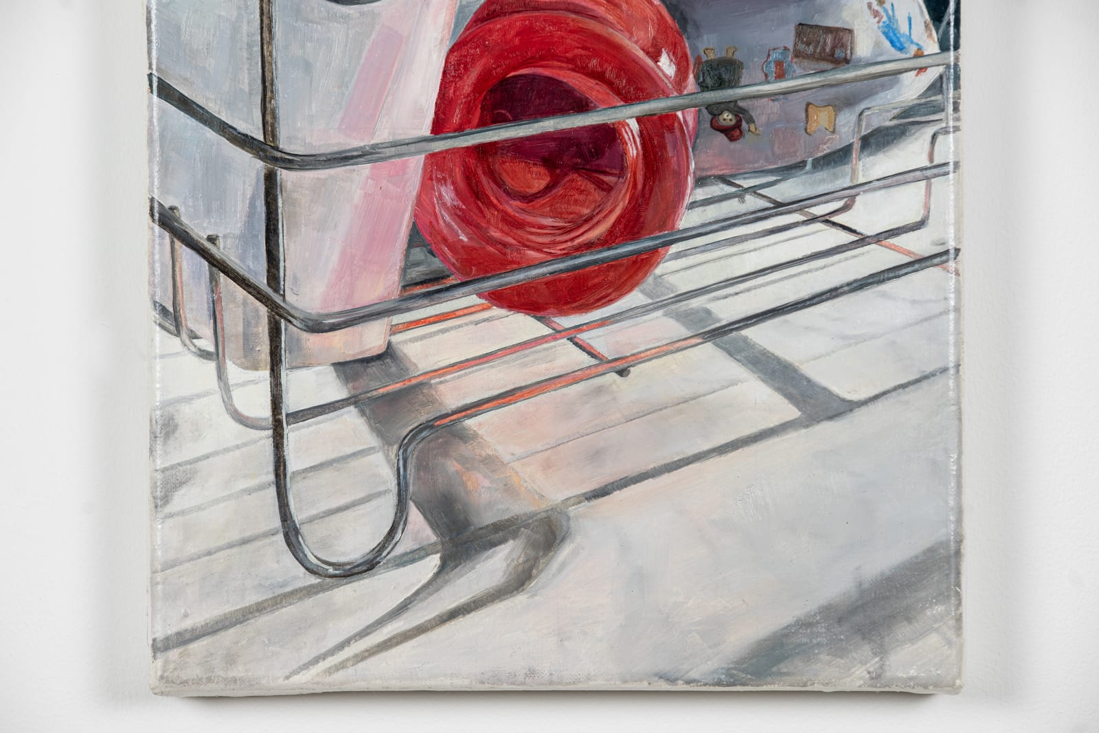 Katherine Perrins, Red Beaker with Bowl, 2020