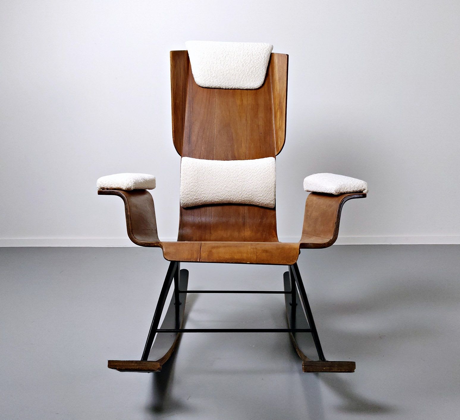 Carlo Ratti 卡罗·拉迪, Vintage Wood Rocking Chair | 古董木质摇椅, 1960s