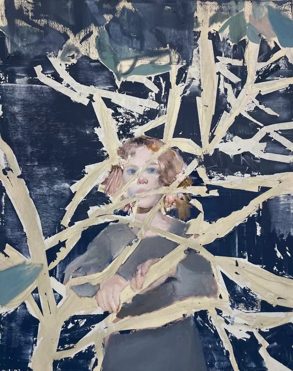 Eugene Shadko, Girl in the Blue Forest, 2023