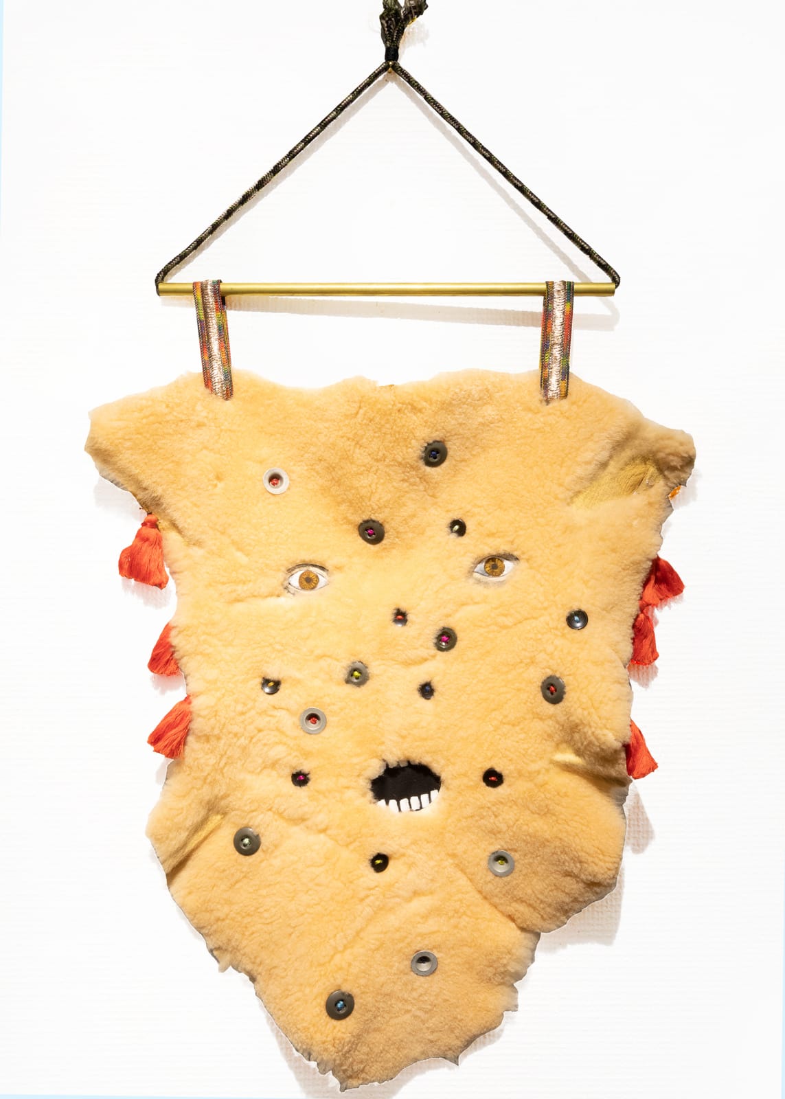 Miyako Tengyu, Evil eye talisman/ Fool’s mask, 2019