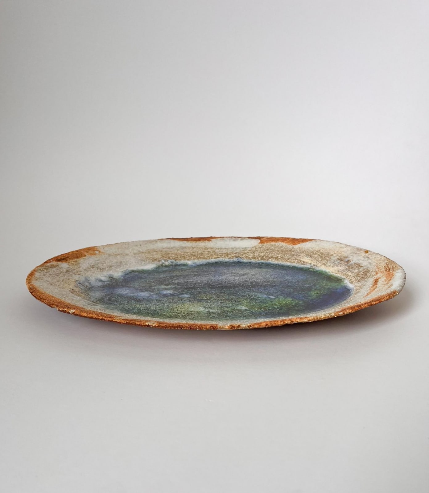 ARD, Oval serving dish with sea glass, 2025