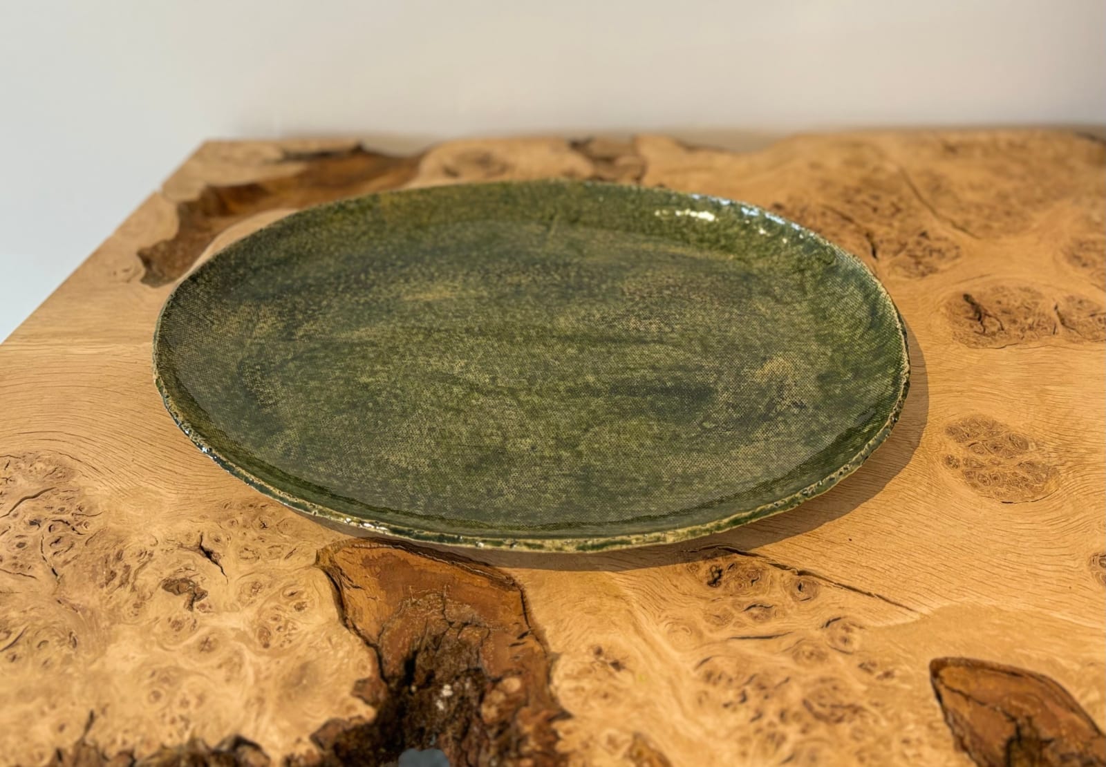 ARD, Large oval green serving plate, 2023